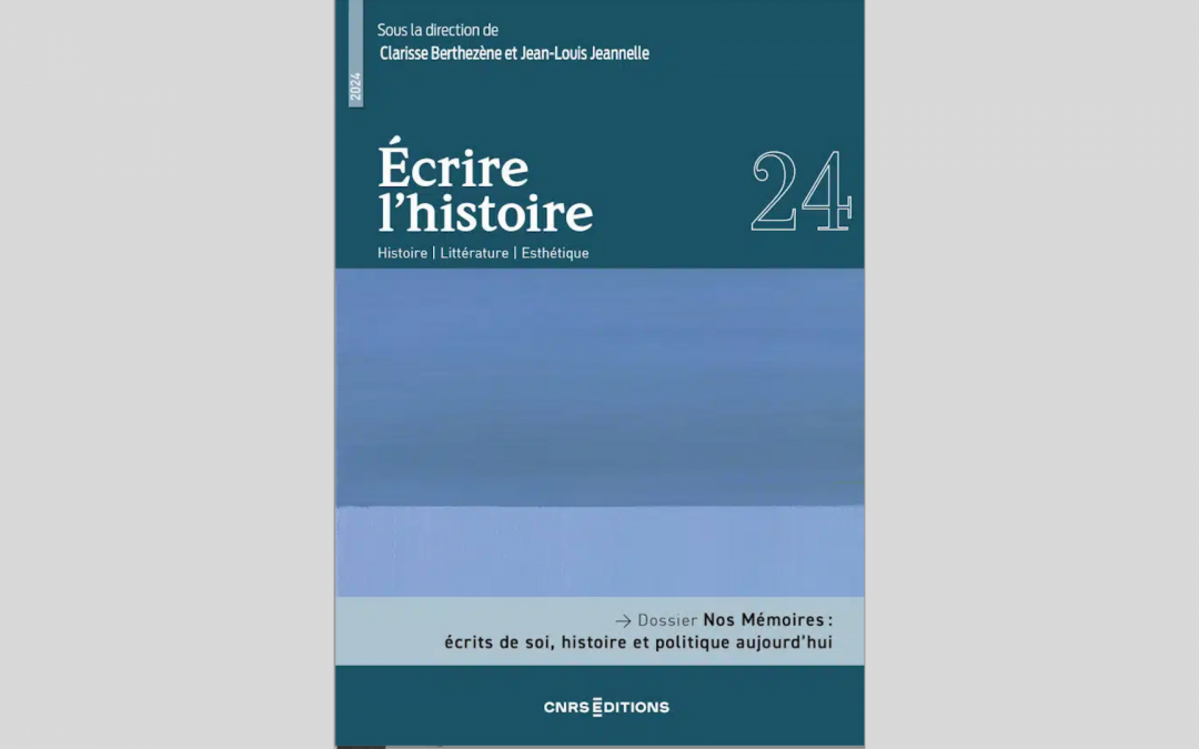 Revue « Ecrire l’histoire » n°24