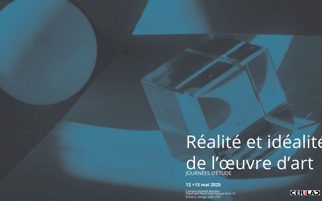 JE « Réalité et idéalité de l’œuvre d’art »
