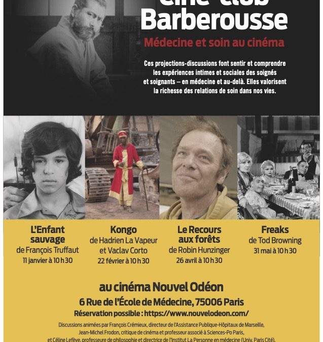 ciné-club Barberousse. Médecine et soin au cinéma : 1er semestre 2025