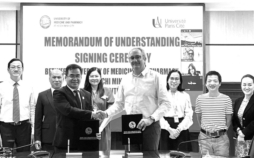 Signature d’un protocole d’accord entre la Faculté de Santé d’UPCité et l’Université de Pharmacie et Médecine de Hô Chi Minh-Ville