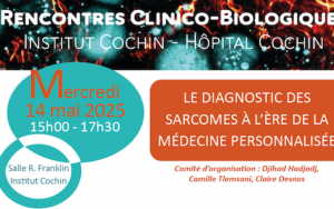 Rencontre Clinico-Biologique Institut Cochin-Hôpital Cochin : diagnostic des sarcomes à l'ère de la médecine personnalisée @ Institut Cochin, salle Rosalind Franklin