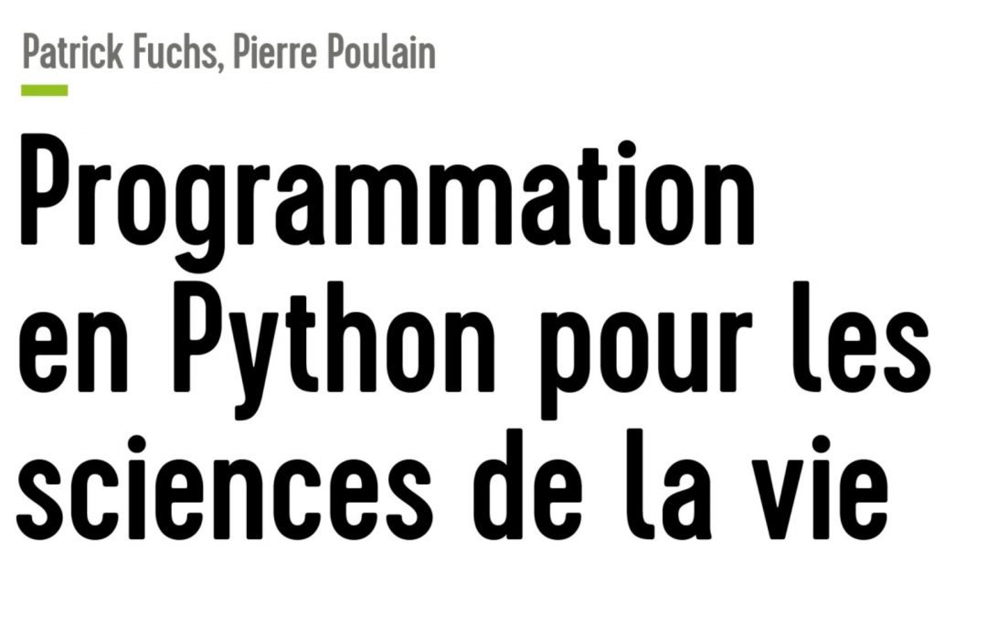 Programmation en Python pour les sciences de la vie