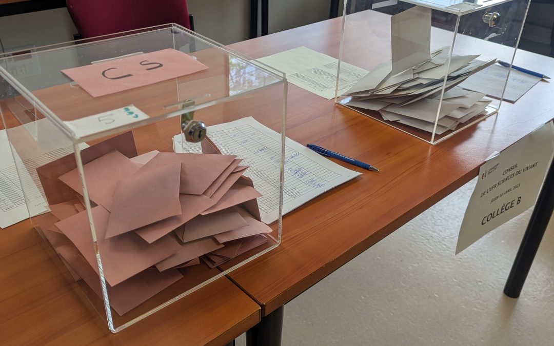 Élection des nouveaux membres des conseils de l’UFR Sciences du Vivant