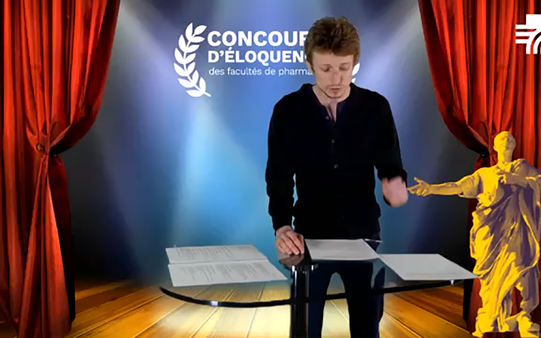 Benoît Frimon-Richard, lauréat du concours d’éloquence de pharmacie